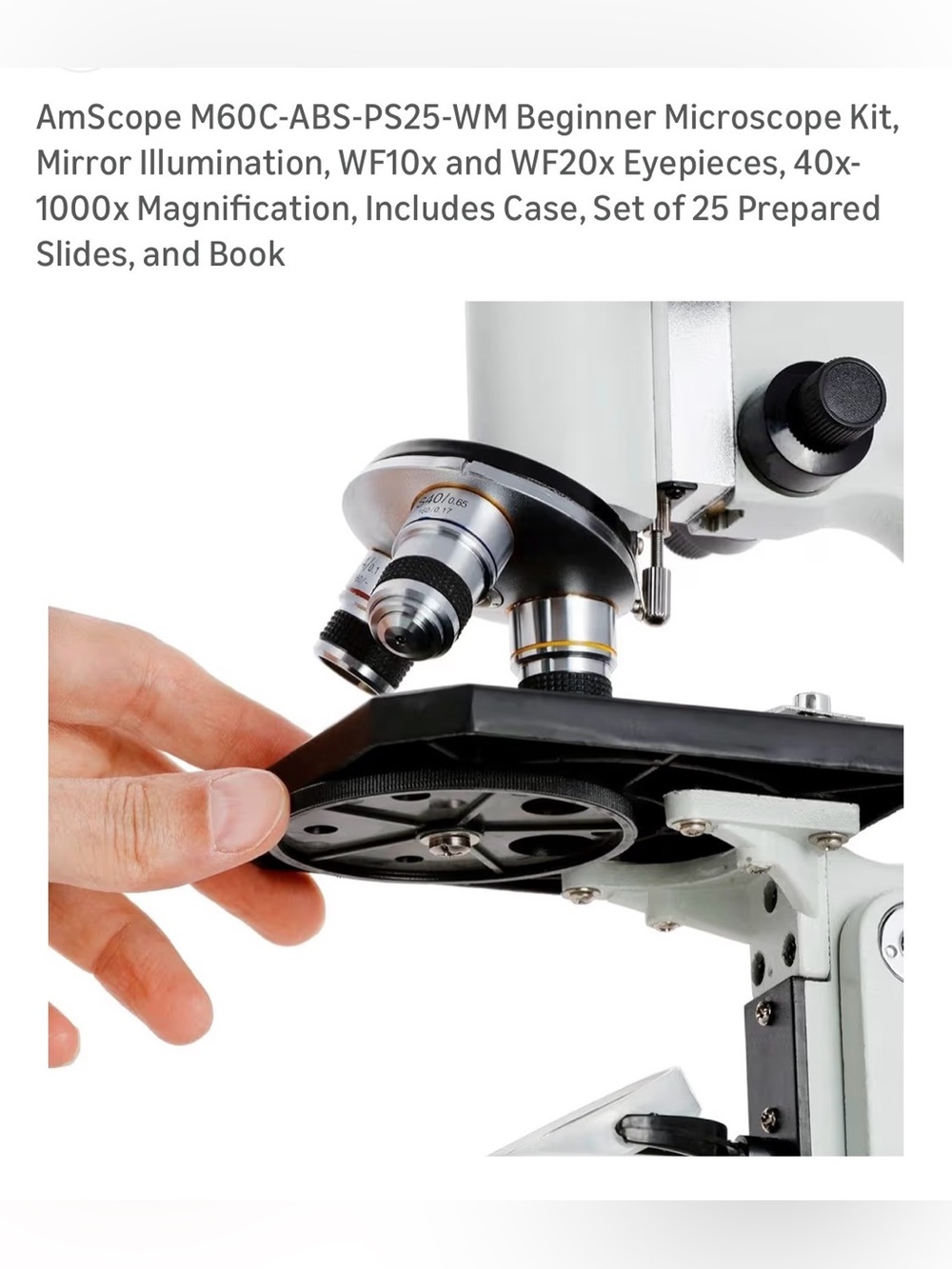 Student Compound Microscope Kit with Carry Case - Light Blue - Picture 9 of 12